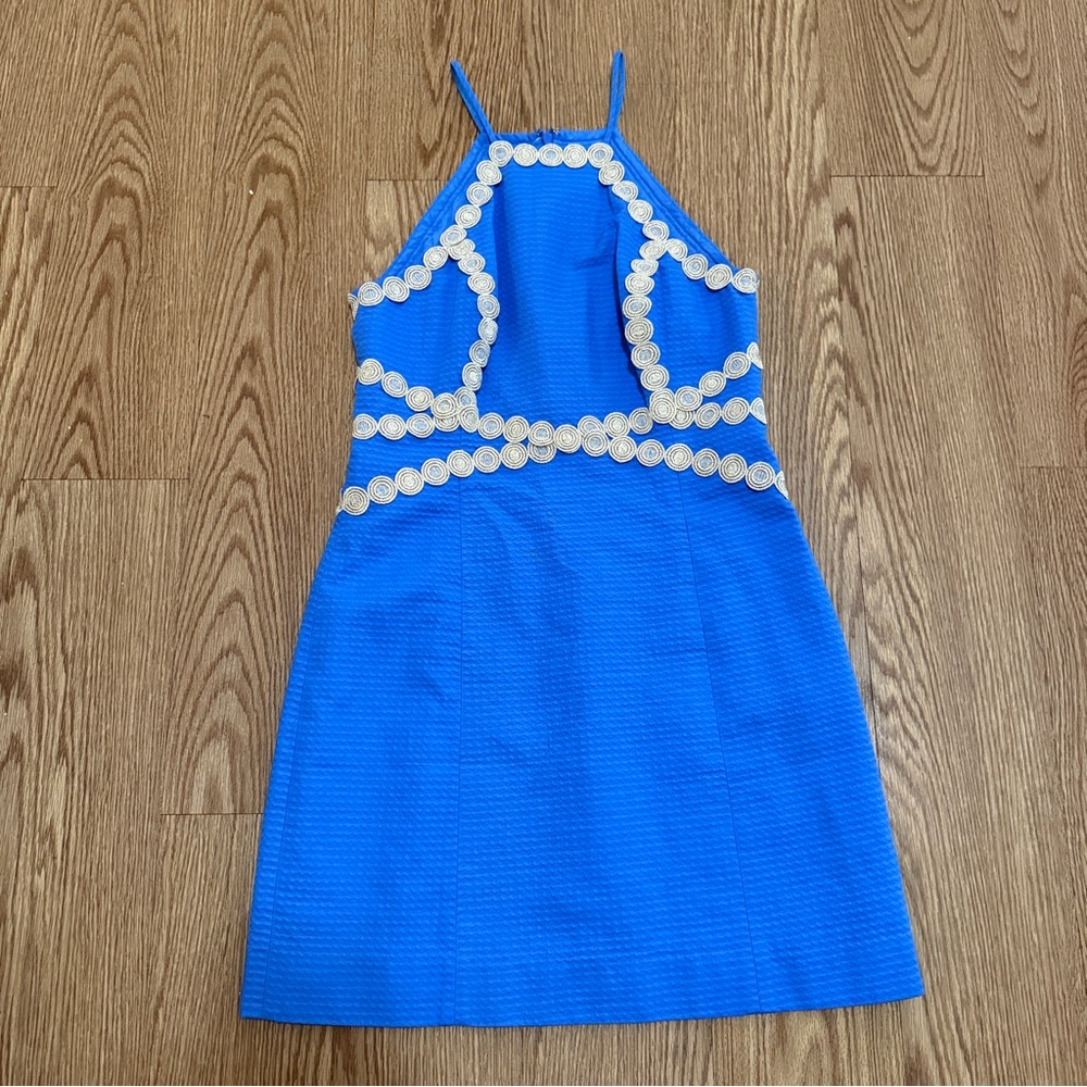 Lilly Pulitzer Bennet Blue Pearl Shift Dress - Picture 4 of 15